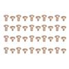 20 Sets Book Binding Screws Curved Chicago Screws Assorted Kit for DIY Leather Craft Belt Bag Shoes Purse 8 X 5mm 8 X