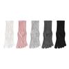 Women's Sweat-absorbing Yoga Socks, Anti-slip Pilates Five-finger Socks, Mid-calf Sports and Fitness Socks