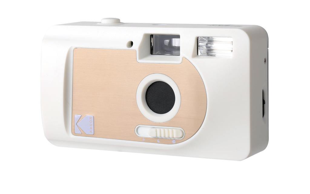 Kodak S-88 Motorized 35mm Film Camera with Automatic Film Advance, White & Gold, 490332 (Official Japanese Product)