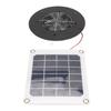 Solarbetriebener Abluftventilator 10W Monokristallines Silizium Solarpanel Runder Lüfterbausatz für Haustierhaus