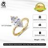 ORSA JEWELS Stunning 925 Sterling Silver Open Ring with 8A Premium Zirconia Adjustable Fine Jewelry Gift for Women LZR45