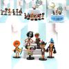 One Piece 6pcsset Figures Monkey D Luffy Zoro Chopper Miniatures Pvc Gift Toys