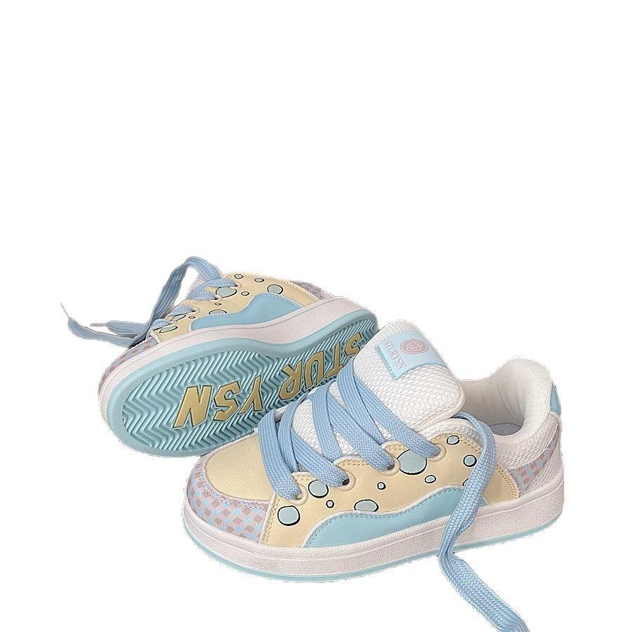 Blue bread shoes women's versatile sports and leisure board shoes running