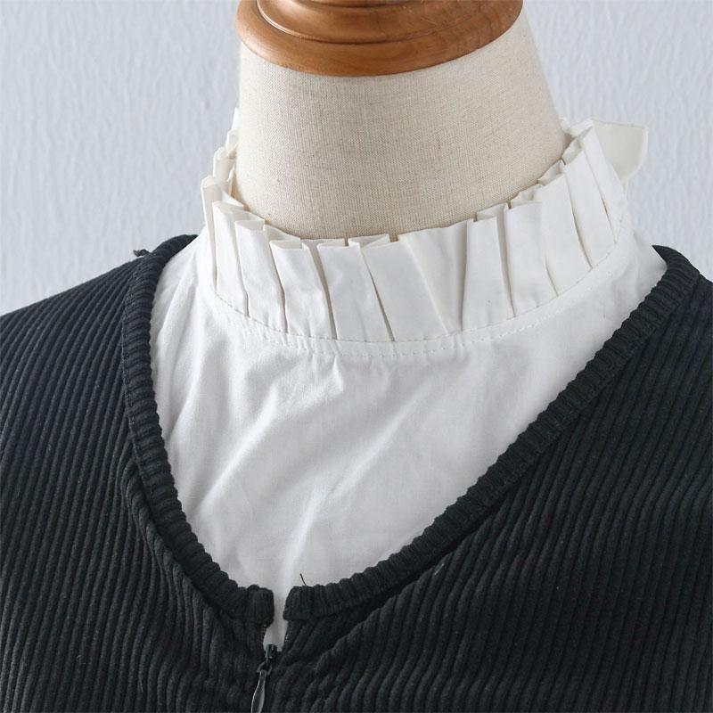 Classic Cotton Fake Collar Half Shirt Fuax Collar for Women Fashion Detachable Lady Shirt False Collar