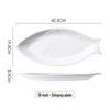 White Ceramic Oval Fish Serving Platter