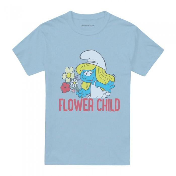 The Smurfs Unisex Adult Child Smurfette Flower T-Shirt