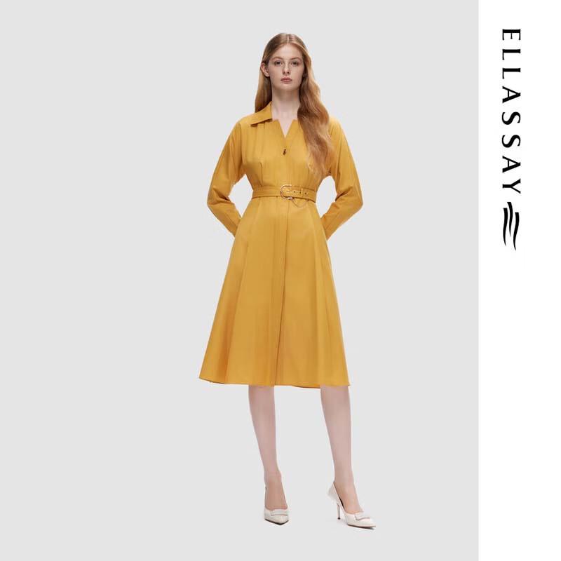 

ELLASSAY Elegant Belted A-Line Polo Dress M