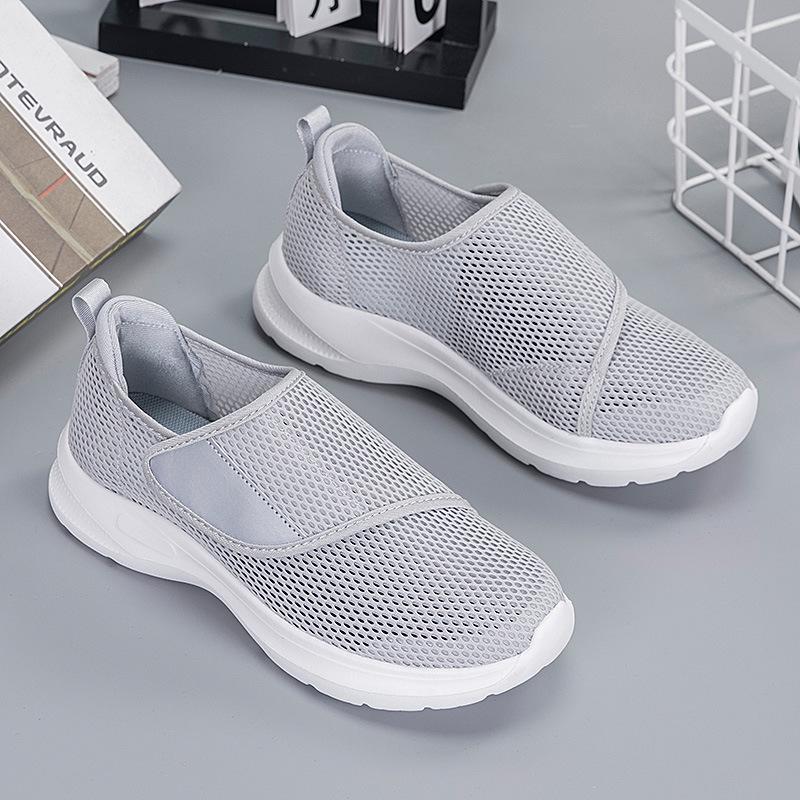 Adjustable Summer Shoes for Swollen Feet - Unisex Velcro Casual Footwear