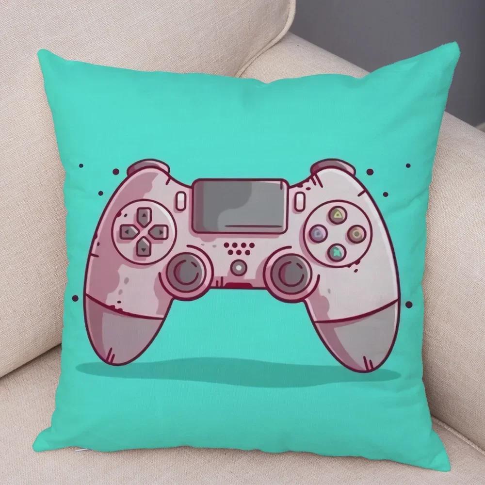 Game Room Decoration  Player Dazzle Handle Series Pillowcase Home  Boys  Bedroom  Cushion Cover Multiple sizes available