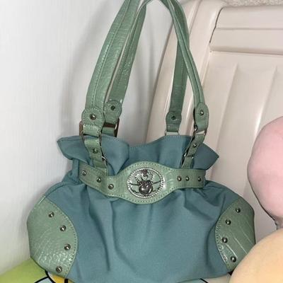 Sac d'aisselle style vintage à empiècement