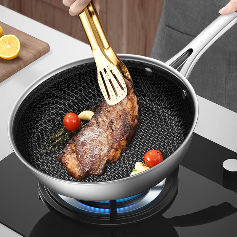 KOMBBACH 304 Stainless Steel Honeycomb 3-Piece Cookware Set