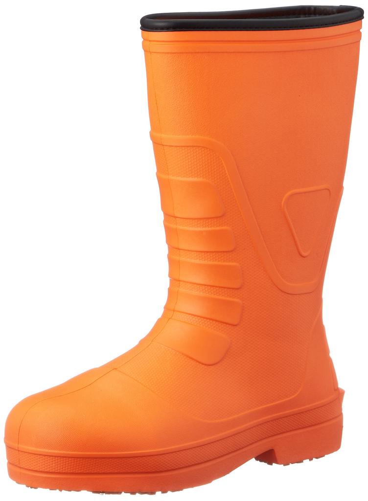 Kita Mega Safety Ultra-Lightweight and Flexible EVA Rubber Safety Boots KR-7030, Orange, Size 27.5-28.0 cm, 3E