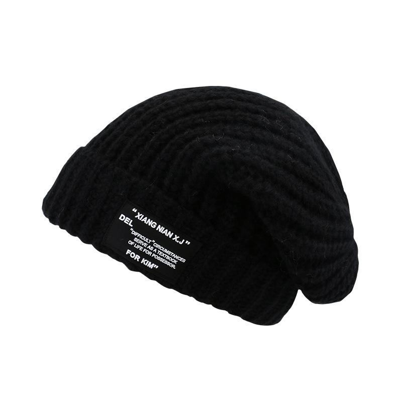 A Warm Thick Thread Knitted Hat That Looks Good on The Face  A Versatile Ear Protecting Headband and A Cool Hat for Men