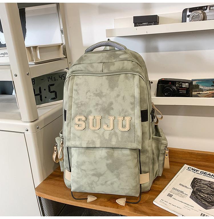 School bag female simple high school college student backpack large capacity women's bag water-proof travel backpack