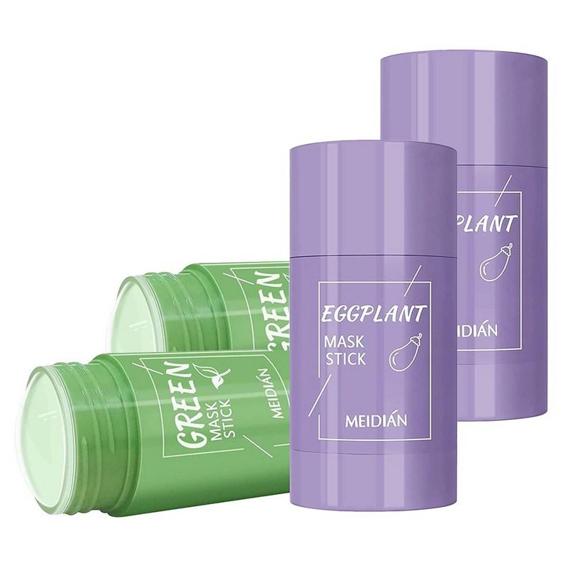 Meidan Green Tea Face Mask Sticks (2 Types, Total 4 pcs)