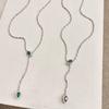 Emerald Green Snake Necklace for Women - Stylish, Sweet & Versatile High-End Clavicle Chain