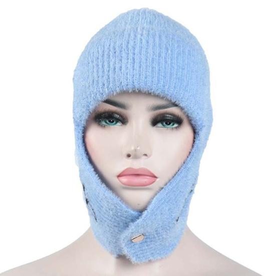 Winterwarme Strickmütze, fusselt nicht, atmungsaktiv, leuchtende Farben, Ohrenschutz, Winterstrickmützen