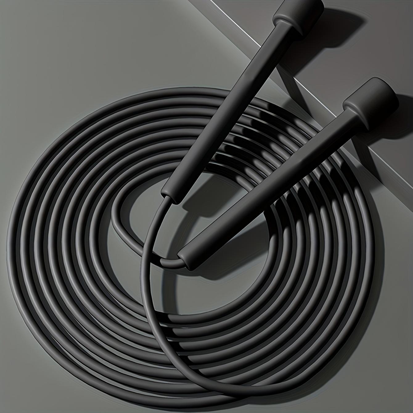 

Регулируемая розовая скакалка для фитнеса и похудения - Прочная, однотонная, идеально подходит для упражнений и тонизирования тела, аксессуары для спортзала One size 1 piece чёрный