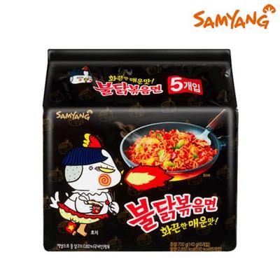 Samyang Horúca kuracia príchuť Ramen vo vrecúšku 140 g (5 balení)
