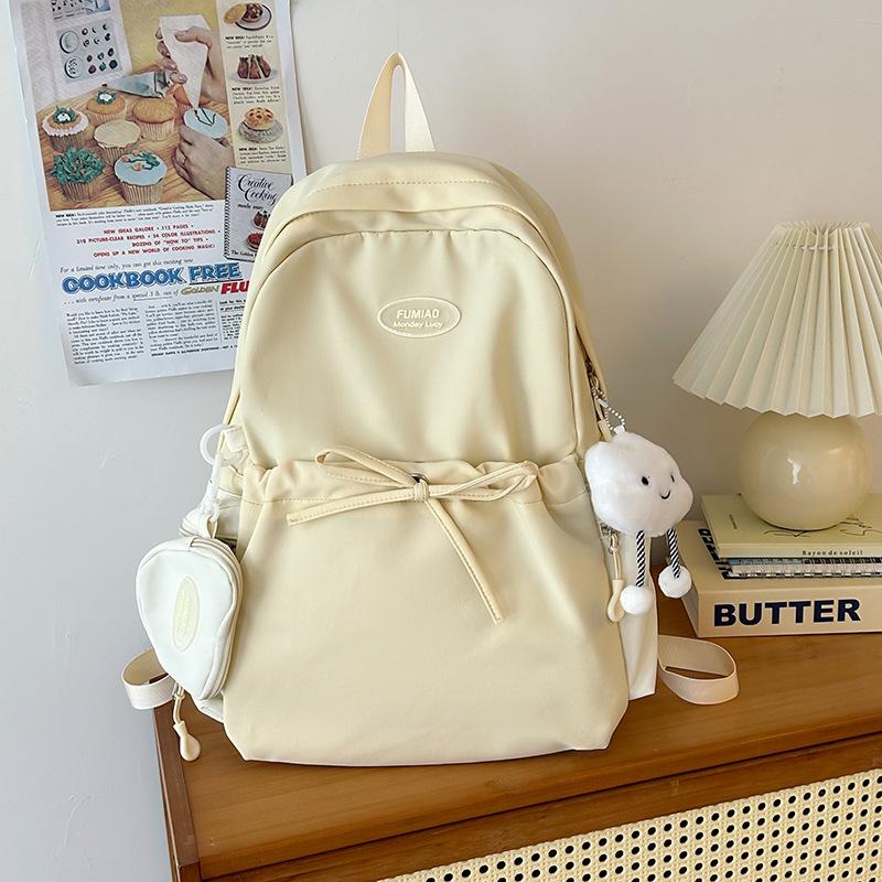Small fresh schoolbag female college student cute girl computer backpack junior high school high school student versatile travel backpack tide