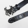 Nieten Beschläge Gürtel Krokodil Spinne Schild Zubehör Punk Gürtel Goth Schwerindustrie Gürtel