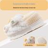 Jieliya Kids' Furry Plush Slippers - Winter Warm, Parent-Child Matching, Indoor/Outdoor Wear for Boys and Girls, Size 25