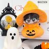 Labubu Halloween Pumpkin Vinyl Doll with Overalls - First, Second, and Third Generation Options Available