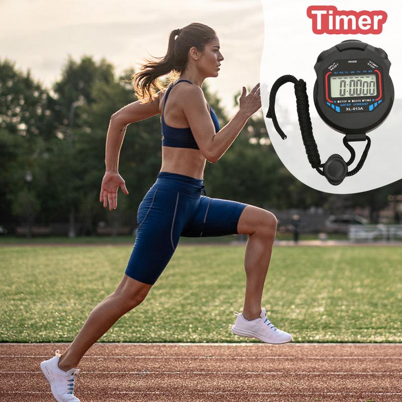 Handheld Digital Stopwatch Timer Outdoor Sports Training Timer Chronograph Stop Watch 0.01s Precision Timer Tools