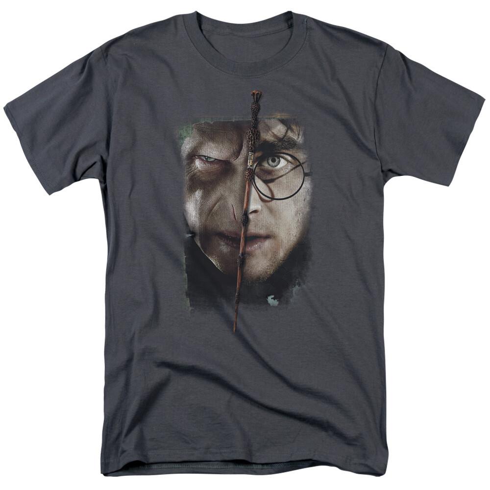 Harry Potter It All Ends Here T Shirt Mens Licensed Wizard Movie Tee Charcoal XXXL