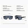 Unisex Radsportbrille, UV400 Polarisierte Sportbrille, Winddichte Einteilige Verspiegelte Brille für Radfahren, Laufen und Outdoor