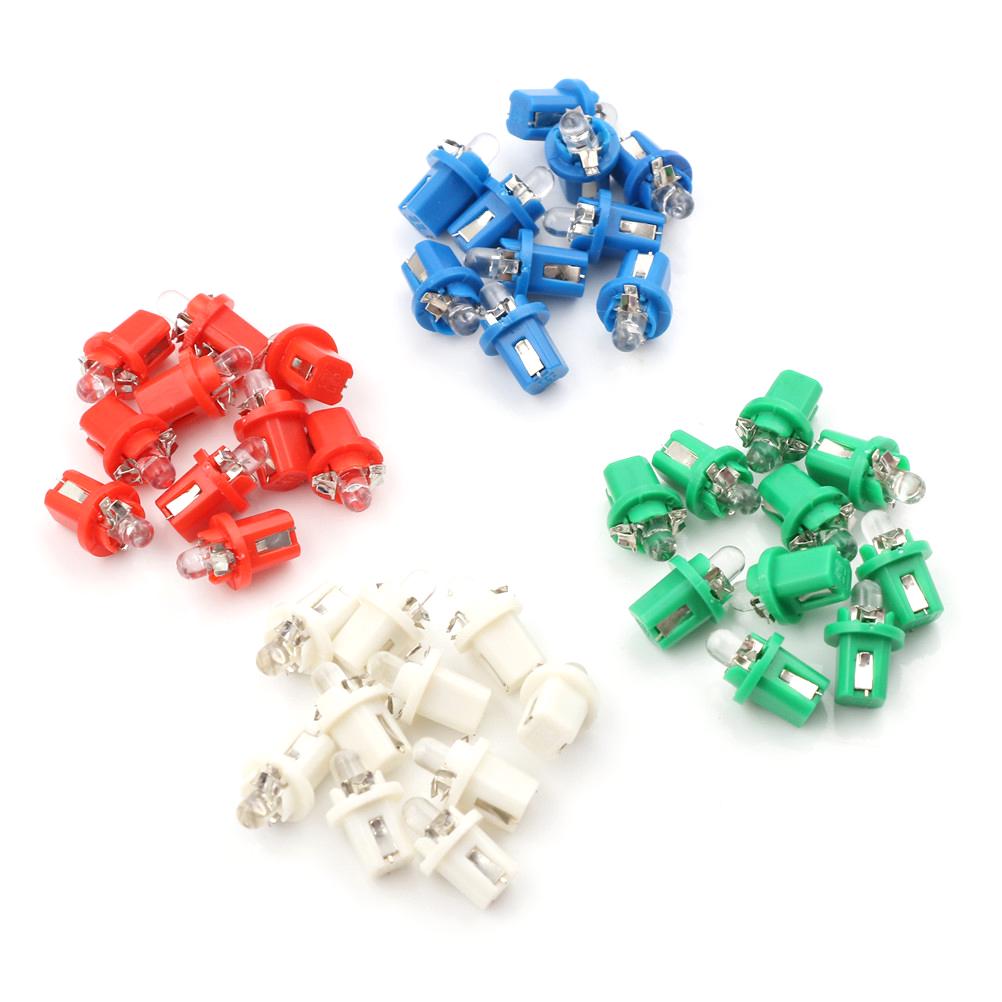 10X Ampoule Led Compteur Tableau De Bord B8-5D B8.5D T5 Support Blanc Tuning 12V