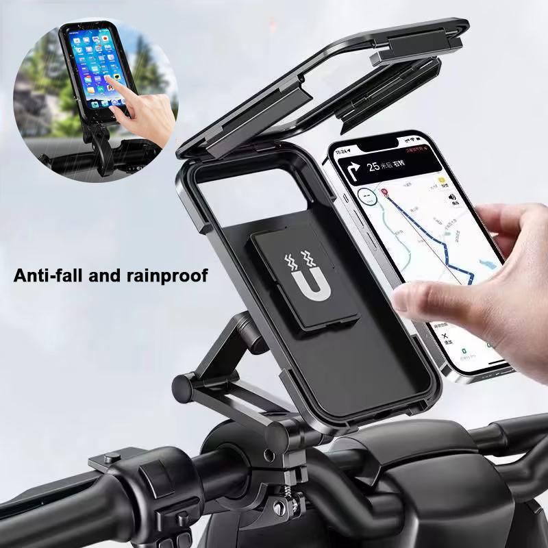 Bike Cycling Phone Holder Navigator Holder Fully Enclosed Rainproof Waterproof for Bicycle Motorcycle