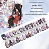 **"Anime-Inspired 2D Press-on Nail Set: 'Streamer Girl' Design - 30 Pieces"**