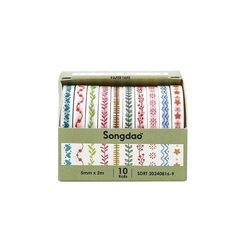 

10 рулонов тонкой базовой васи-ленты, принадлежности для скрапбукинга, набор васи-лент Rainbow Cinta Adhesiva Decorativa Journal Diary васи-ленты