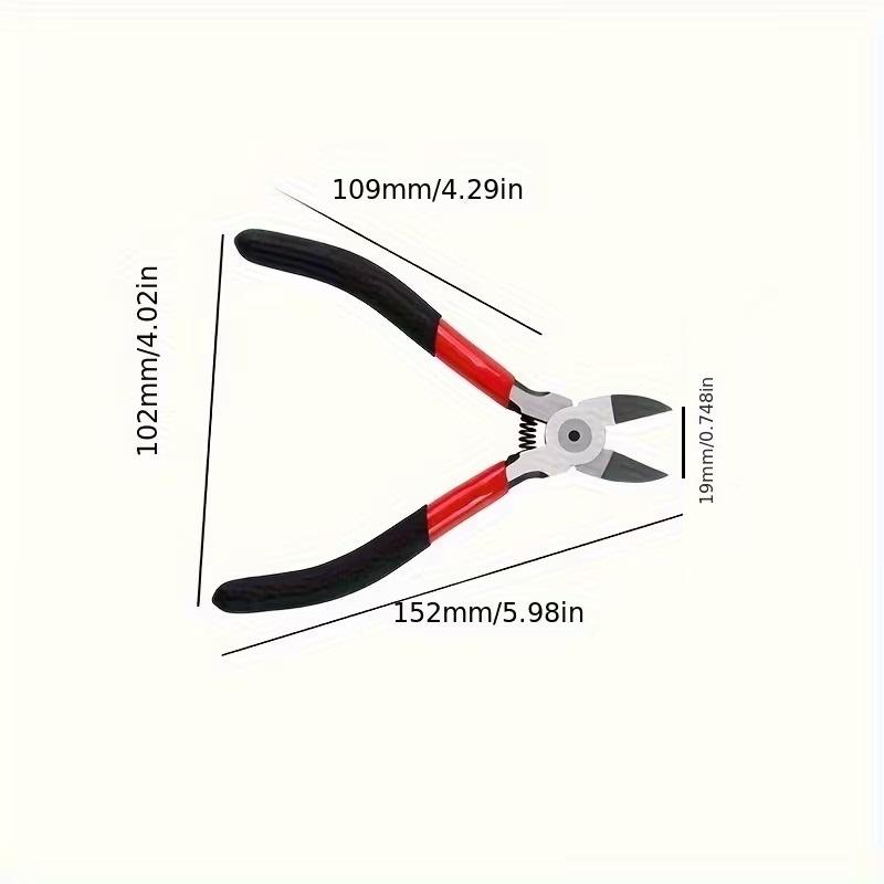 Industrial Grade Chrome Vanadium Steel Cutting Pliers Electrician Specific Oblique Cut Durable Hand Tool for Professional Use