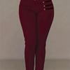Damskie Legginsy Plus Size z Wysokim Stanem, Dopasowane