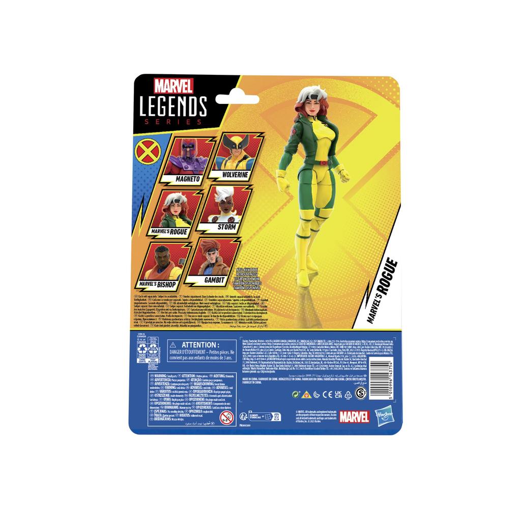 Hasbro Marvel Legends Series Marvel Collectible Action Marvel Legends Action Figure Authentic Rogue, X-Men '97 6-inch (15 cm) Figure, F6546,
