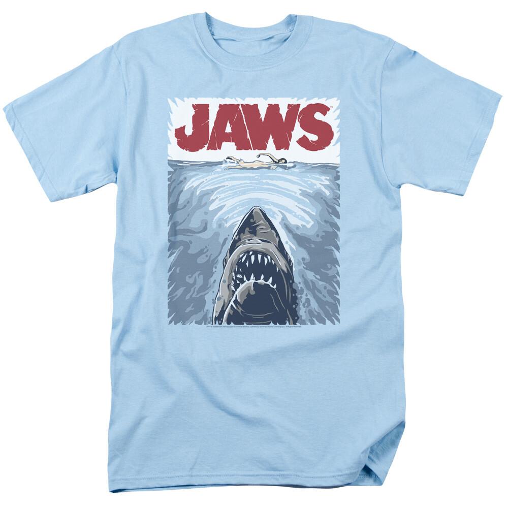 Jaws Graphic Poster T-Shirt Adult Child Toddler XXXXL