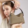Bolso de Mujer 100% Piel Genuina Bolso de Mano de Lujo de Diseñador Moda Femenina Bolso de Hombro con Empalme Geométrico Bolsos Cruzados de Piel de Vaca