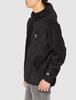 Hooded Long One Point Zip Hooded XL [Champion] Jacket, Sleeve, Stretch, Thermal, Windproof, Logo, Jacket, C3-WS604, Men's, Black,