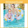 Xiaolu Ins Extra Large Thickened Watercolor Flower Swim Ring Adult Inflatable Swimming Ring Portable Swimming Equipment Armpit Ring
