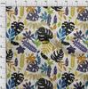 oneOone Cotton Flex Blue Fabric Leaves Sewing Craft Projects Fabric Prints By Yard 40 Inch