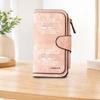60S vintage car long zipper wallet, large-capacity card holder, unisex clutch bag, stylish zippered coin purse, suitable for daily use, a great gift