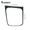 Real Soft Carbon Fiber Sticker For Seat Leon MK3 2013 2014 2015 LHD RHD Car Gear Shift Frame Panel Trim Interior Accessories