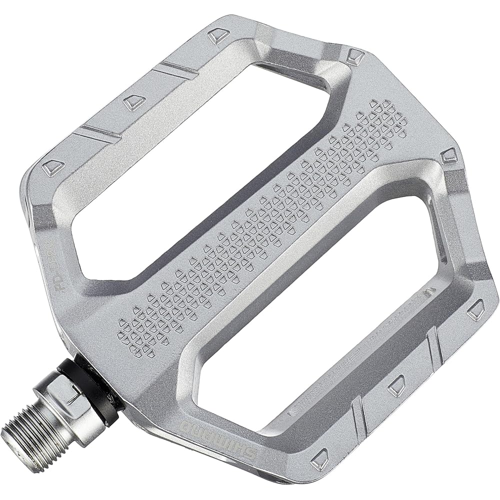 Shimano PD-EF202 Silver Pedals with Reflectors and Lightweight Design Cycling Accessories