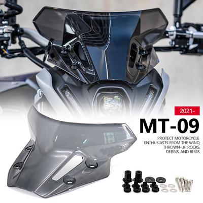 Voorruit Windscherm Winddeflector Scherm Vizier Glas met Schroeven Voor Yamaha MT-09 MT09 MT 09 SP V3 2021 2022 2023