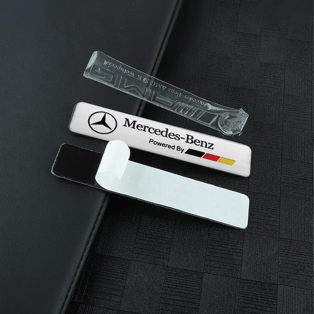 FJR5 Hot 2025 3D Aluminum Emblem Car Window Body Car Side Fender Decoration Stickers for Mercedes Benz AMG W204 W213 W205 W211 Auto S