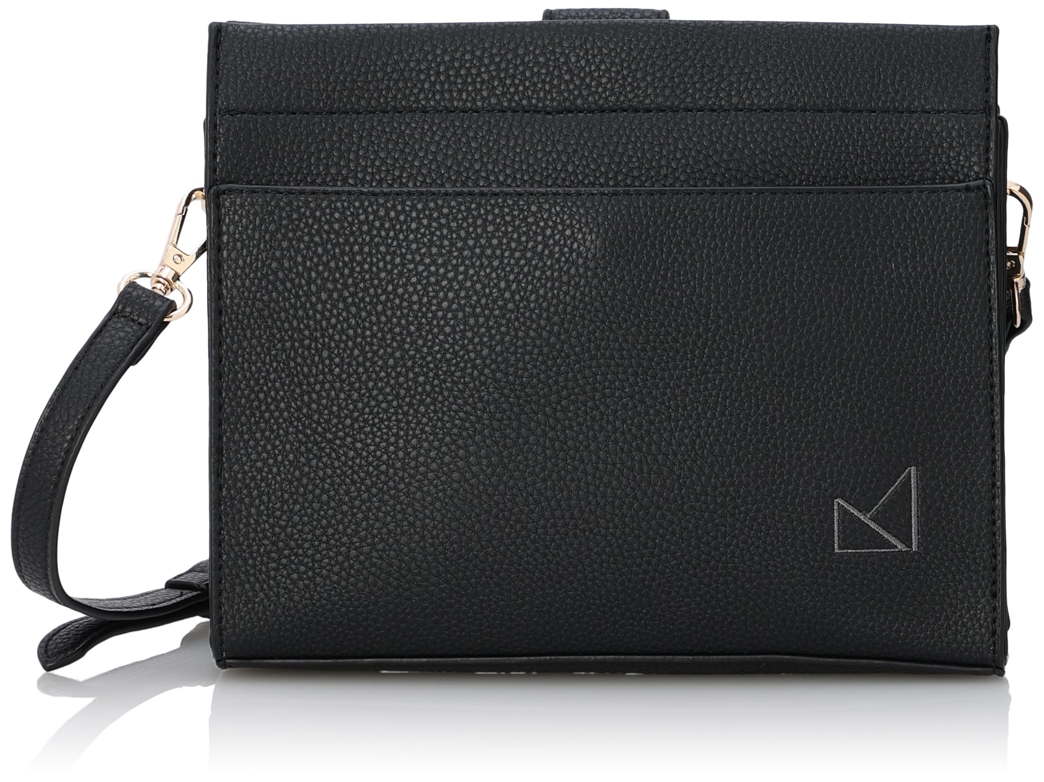 

Maison Vert Square Mini Shoulder Bag, Lightweight Shrink Faux Leather, Women s, Black (10)