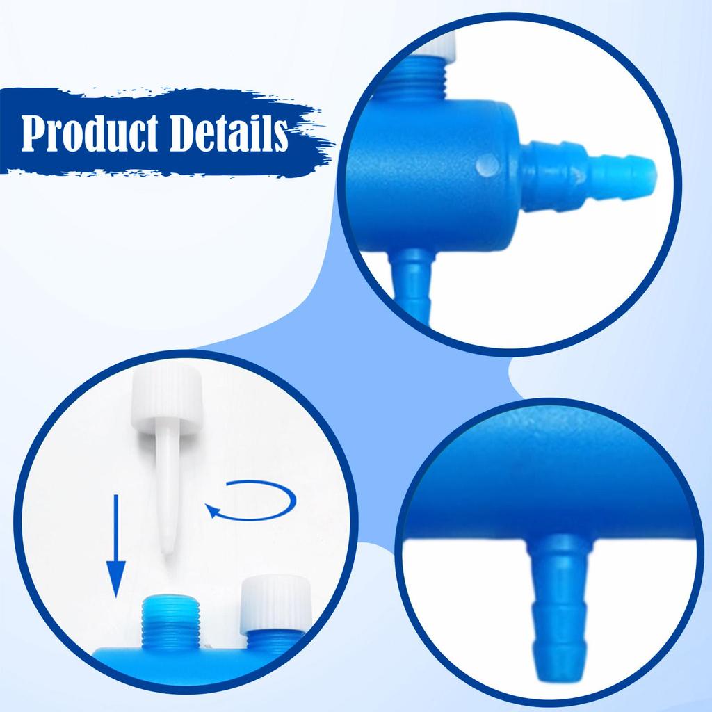 Air Pump Accessories Distributor Hose Splitter Plastic Oxygen Flow Control Valve Aquarium Air Tubing Connector for Aquariums