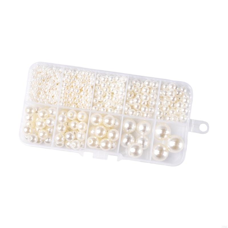 Multipurpose Plastic Pearls Set For Hair Jewelry Designs And Crafting Supplies J0MC